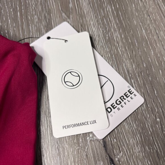 NWT 90 Degree By Reflex Lux Active Tennis Dress in Beet Red Sz S - Picture 7 of 9